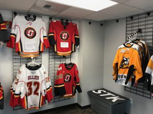 Stockton Thunder jerseys for sale at Stockton Heat game